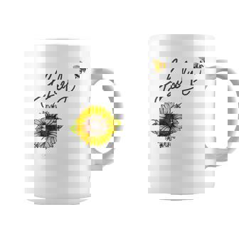 秋のひまわり マルハナバチ 面白いひまわり蜂 秋の愛 コーヒーマグ - Kawaiitshirt