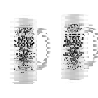 米国 アメリカン イーグル アメリカ国旗 パトリオット Usa バックプリント メンズ コーヒーマグ - Kawaiitshirt