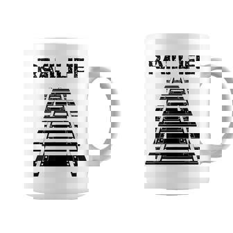 線路付きレールライフ 鉄道作業員と鉄道模型用 コーヒーマグ - Kawaiitshirt