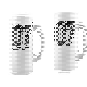 背中に07番 コーヒーマグ - Kawaiitshirt