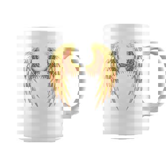 背中には金色の天使の羽 コーヒーマグ - Kawaiitshirt