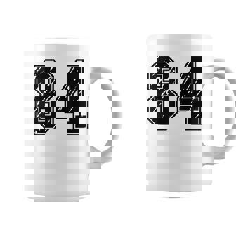 背番号 84 チーム短大スポーツ背番号付きユニフォーム コーヒーマグ - Kawaiitshirt