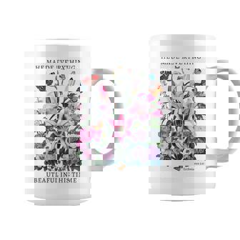 花柄 クリスチャン ティー 聖書 詩 伝道の書 3 コーヒーマグ - Kawaiitshirt