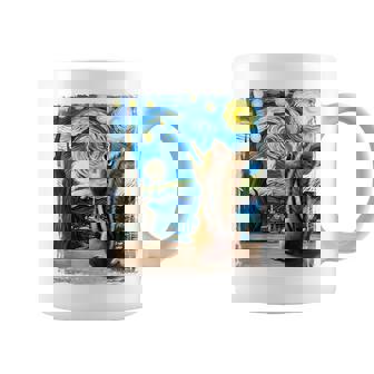 芸術的なシマリスシャツ ゴッホスタイル 星月夜 シマリス コーヒーマグ - Kawaiitshirt