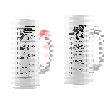 視力検査 おもしろ デザイン 金魚 コーヒーマグ - Kawaiitshirt