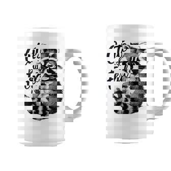 野生の女の子の夏の面白いミームかわいいけど野生のアライグマ休暇 コーヒーマグ - Kawaiitshirt