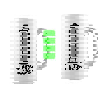 電池 100 フルバッテリー コーヒーマグ - Kawaiitshirt
