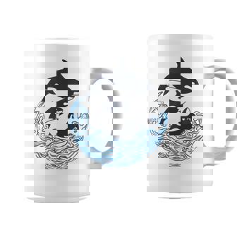 面白tシャツ シャチ 海 クジラ サメ おもしろ かわいい グッズ 服 ネタ メンズ オリジナル 夏 コーヒーマグ - Kawaiitshirt