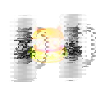 面白いtシャツ フレンチブルドッグ 犬 ハンバーガー メンズ グッズ かわいい おもしろ 面白い 服 ネタ 長袖tシャツ コーヒーマグ - Kawaiitshirt