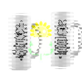 面白いひまわりおもちゃ ポジティブカード ポジティブヒマワリ コーヒーマグ - Kawaiitshirt