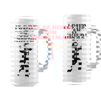 面白いトランプサンタハット、クリスマスに家に帰るよ 長袖tシャツ コーヒーマグ - Kawaiitshirt