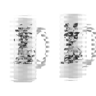 面白いミニチュアピンシャードッグミニピンサングラスデザイン。 コーヒーマグ - Kawaiitshirt