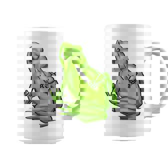 面白い邪悪なカエル サカラスティック 怒っているカエル かわいい 不機嫌な狂気 コーヒーマグ - Kawaiitshirt