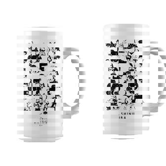 黒柴たくさん かわいい柴犬 柴犬イラスト コーヒーマグ - Kawaiitshirt