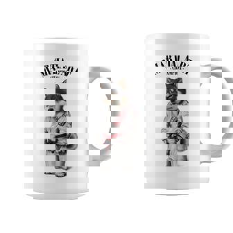 黒柴犬 柔道空手マスター 白柔道師 コーヒーマグ - Kawaiitshirt