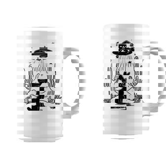 黒猫 カウボーイハット ウェスタン Ufo エイリアン 面白い かわいい コーヒーマグ - Kawaiitshirt