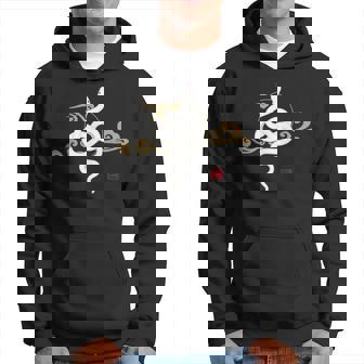 2025年、巳年、蛇、和風、白蛇デザイン パーカー - Kawaiitshirt