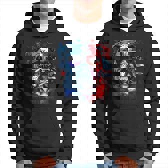 4 Juillet Bouledogue Américain Drapeau Américain Mignon Bouledogue Américain Sweat à capuche - Cadeauxyz