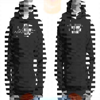 Accordéon Battement De Coeur Cadeau Musicien Accordeon Sweat à capuche - Cadeauxyz