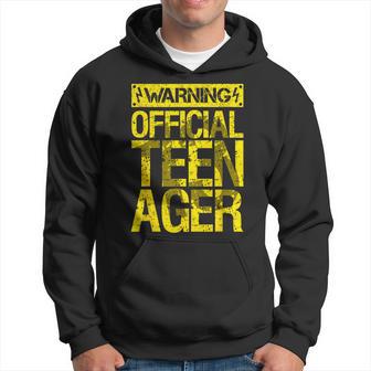 Advertencia Adolescente Oficial 13 Cumpleaños Chicos Chicas Bday Sudadera - Regaloses