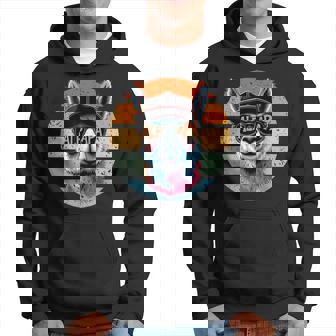 Alpapa Alpaca Papa Father's Day Dad Dad Kapuzenpullover - Seseable