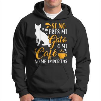 Amante De Gato Regalo Gatos Divertido Gato No Me Importas Adultos Negro Talla Pequeña Manga De Doble Puntada De Tirantes Sudadera - Regaloses