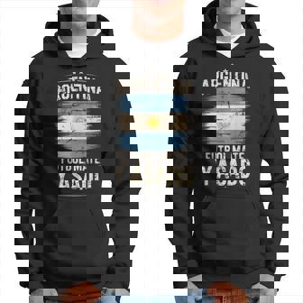 Argentina Futbol Mate Asado Regalo Argentino Tradicional Sudadera - Regaloses