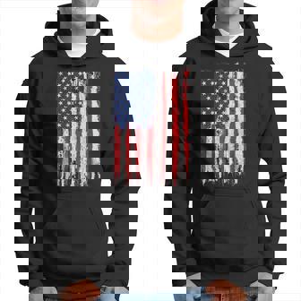 Bandera De Estados Unidos 4 De Julio Americano Rojo Blanco Azultartripes 4 Día Sudadera - Regaloses