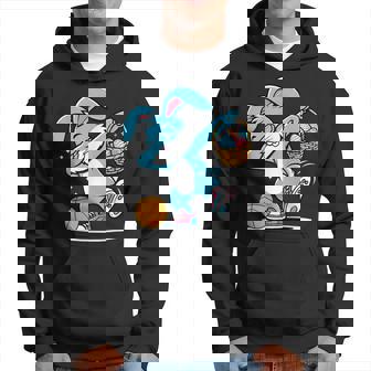 Basket Pâques Dabbing Lapin De Pâques Danse Sport Sweat à capuche - Cadeauxyz