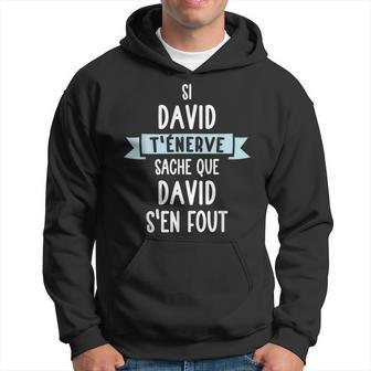 Cadeau Homme Humour Prénom Personnalisé David Sweat à capuche - Cadeauxyz