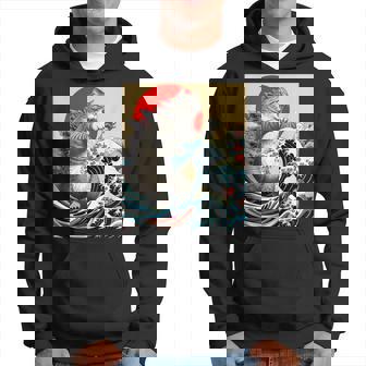 Catzilla 猫日本美術面白い猫 パーカー - Kawaiitshirt