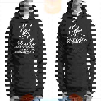 メンズ Chef De Family おもしろフランス語 父の日 パーカー - Kawaiitshirt