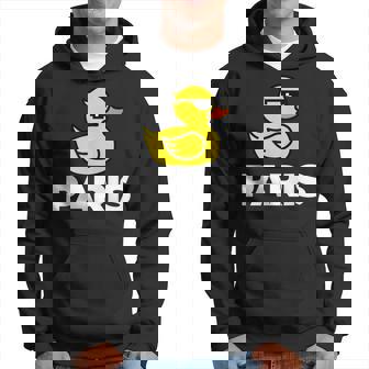 Cool Paris France Canard Jaune Dessin Animé Mode Graphique Sweat à capuche - Cadeauxyz