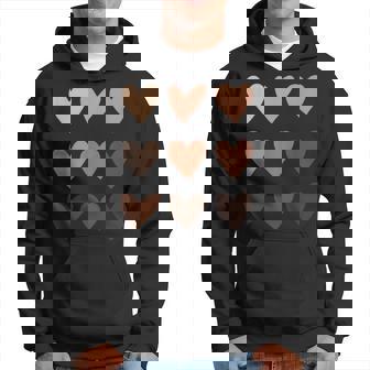 Corazones De Tono De Piel De Melanina Orgullo De Historia Negra Sudadera - Regaloses