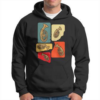 Creative Tenor Horn ビンテージ レトロ アートワーク テナーホルン奏者 パーカー - Kawaiitshirt