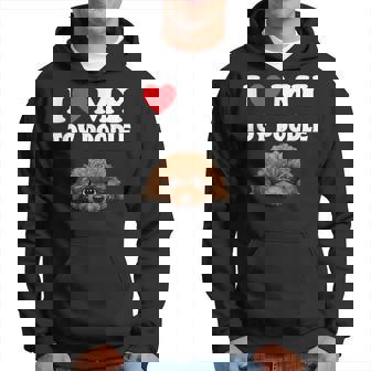 Cute I Love My Toy プードル 犬の飼い主 パーカー - Kawaiitshirt