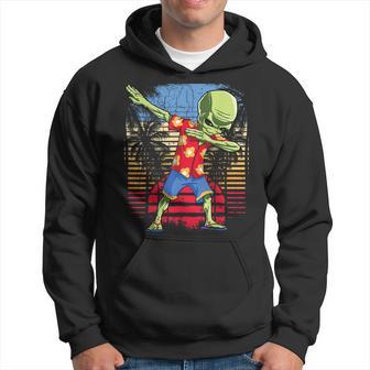 Dabbing Alien Hawaïen Amusant Ovni Hawaii Beachurfummer Sweat à capuche - Cadeauxyz