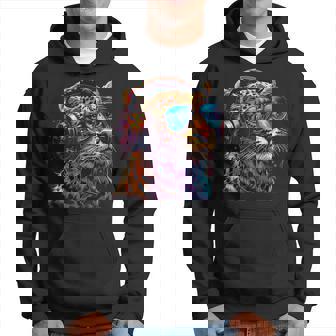 Dj Leopard Edm テクノハウス ダンスクラブ 音楽ヘッドフォン パーカー - Kawaiitshirt