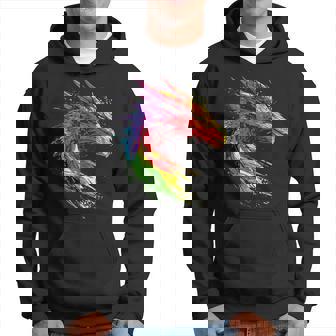Dragón Pintura Arte Animal Abstracto Colorido Dragón Sudadera - Regaloses