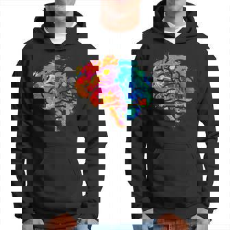 Equipo De Concientización Del Cerebro De Acuarela De Cerebro Sudadera - Regaloses