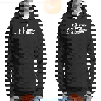 Evolution Camping Car Humour Retraite Homme Drole Sweat à capuche - Cadeauxyz