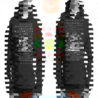 Frog Wearinganta Hat Christmas Lights Xmas Frog パーカー - Kawaiitshirt