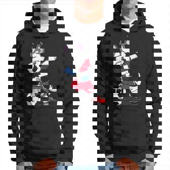 Dabbing Husky República Dominicana Fútbol Bandera Sudadera - Regaloses
