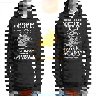 The River Is Calling Water Rafting 川 ラフティング パーカー - Kawaiitshirt