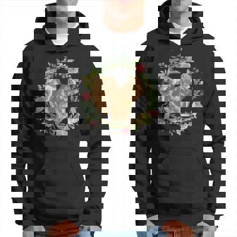 Grand Écureuil Avec Motif De Fleurs Sweat à capuche - Cadeauxyz