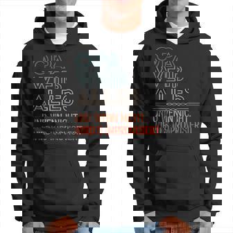 Grandpa Weiss Alles Und Wenn Nicht Wird Improvisiert Kapuzenpullover - Geschenkecke