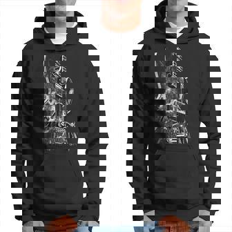 Guitarra Eléctrica Blanco Y Negro Diseño Arte Rock Blues Metal Sudadera - Regaloses