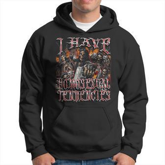 I Have Homosexual Tendencies 面白い ハード スケルトン ブーツレッグ パーカー - Kawaiitshirt