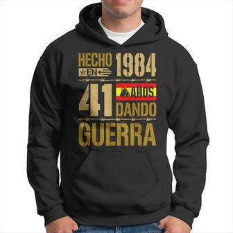 Hecho En 1984 Cumpleaños 41 Años Bandera España Hombre Sudadera - Regaloses
