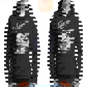 Hug Me ベルーガ アートデザイン 可愛い おしゃれ 動物 シロイルカ シロクジラ パーカー - Kawaiitshirt